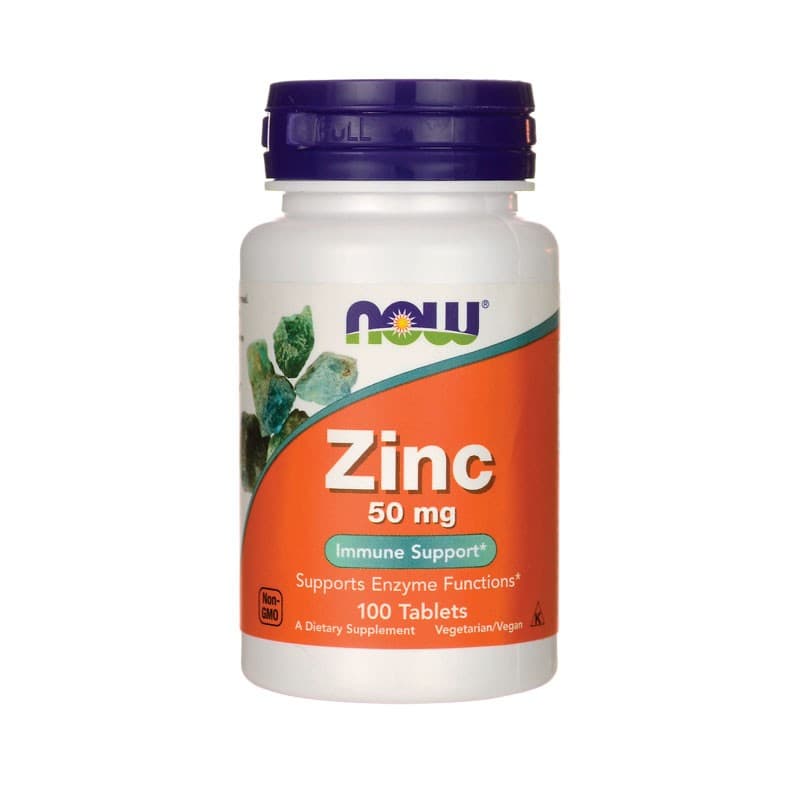 Minerały Cynk Now Foods Zinc 50mg 100tab