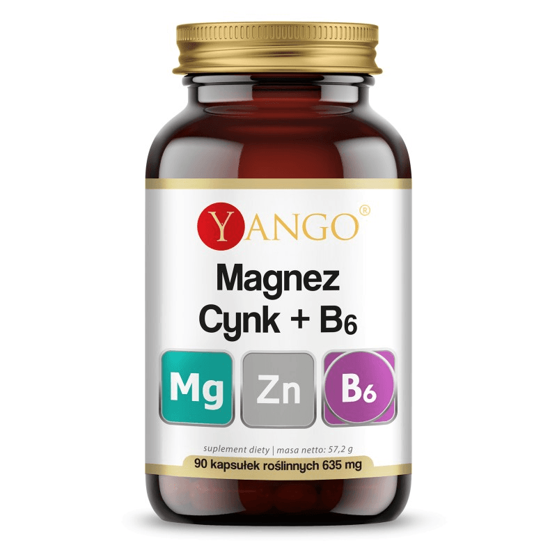 Minerały ZMA Yango Magnez + Cynk + B6 90vkaps