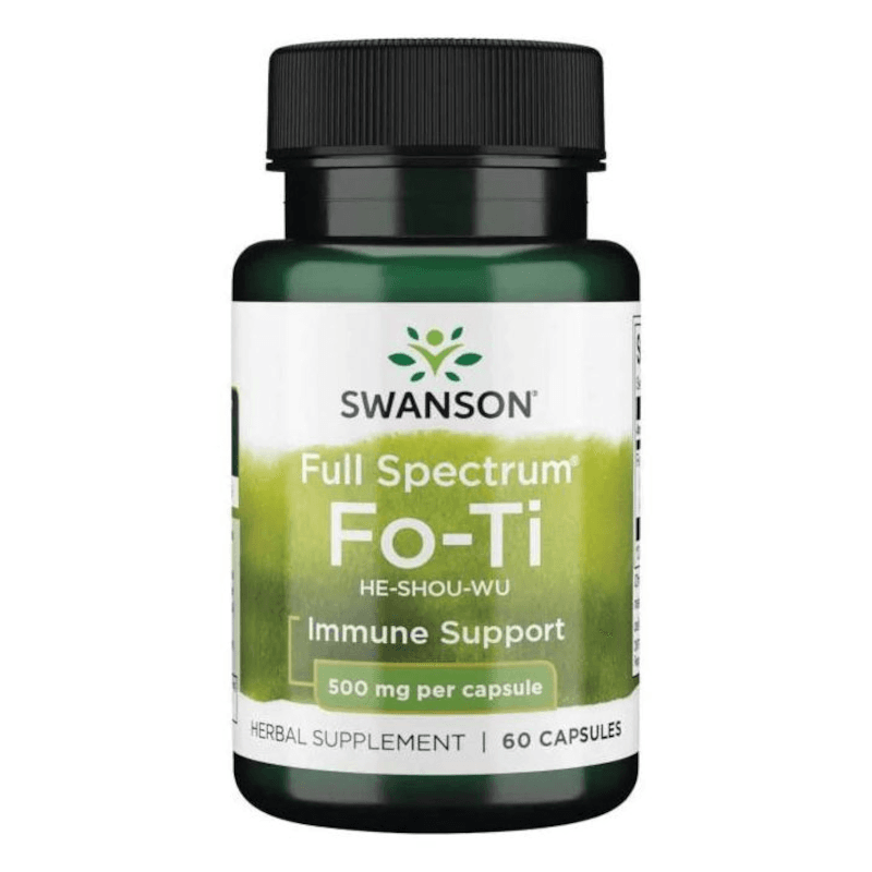 Korzeń Rdestu Wielokwiatowego Swanson FS Fo-Ti (He-Shou-Wu) 500mg 60kaps
