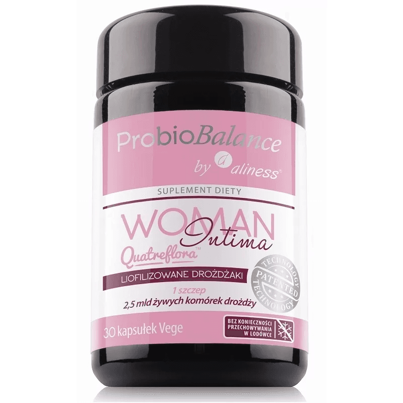 Kobieca Kondycja Probiotyki Aliness ProbioBalance Woman Intima Quaterflora 2,5 mld 30vkaps