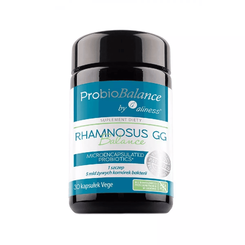 Wsparcie Jelit Probiotyki Aliness ProbioBalance Rhamnosus GG Balance 5mld 30vkaps