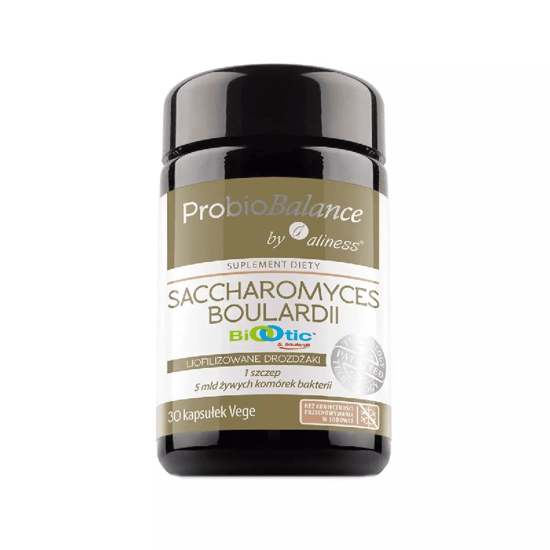 Wsparcie Jelit Probiotyki Aliness ProbioBalance Saccharomyces Boulardii BIOOTIC 30vkaps