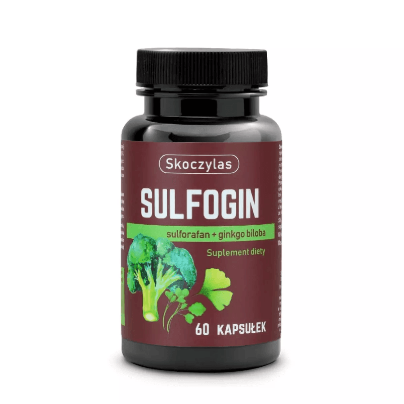 Detoks i Antyoksydanty Sulforafan + Ginkgo Biloba Skoczylas Sulfogin 60kaps