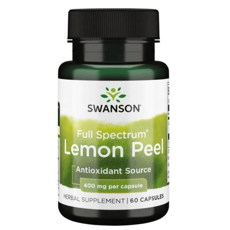 Wsparcie Odporności Skórka Cytrynowa Swanson Lemon Peel 60kaps