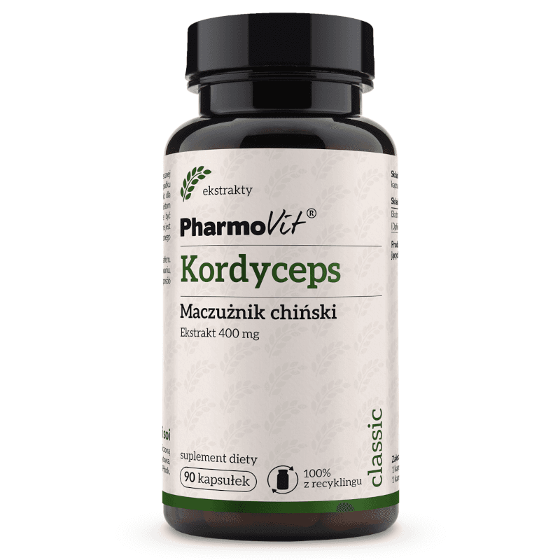Wsparcie Odporności Kordyceps Pharmovit Kordyceps 400mg 90kaps