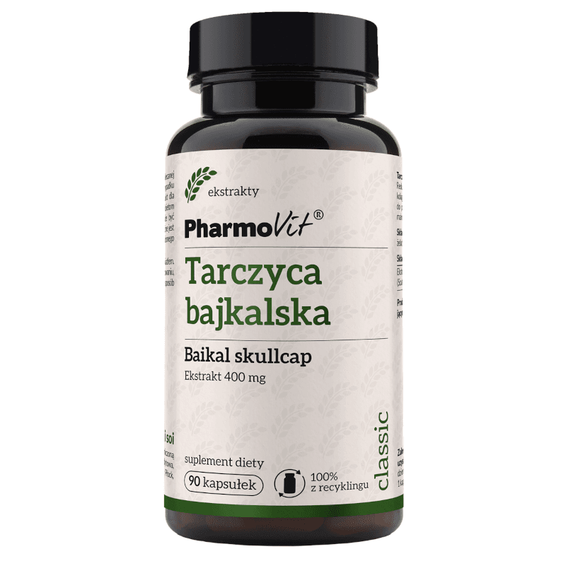 Wsparcie Wątroby Tarczyca Bajkalska Pharmovit Tarczyca Bajkalska 400mg 90kaps