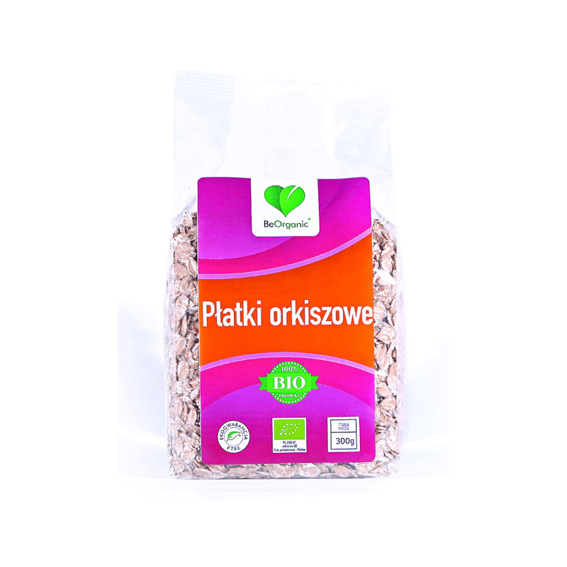 Zdrowa Żywność Płatki BeOrganic Płatki Orkiszowe 300g