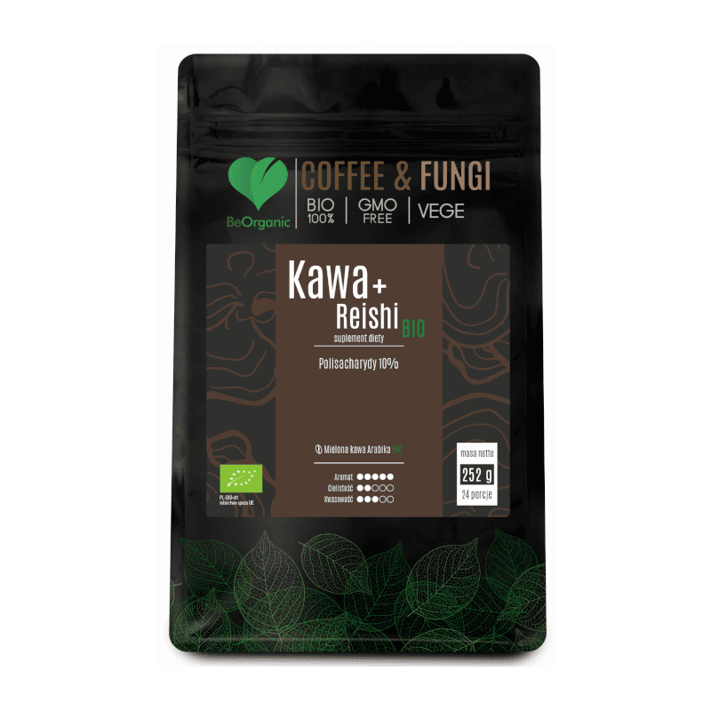 Zdrowa Żywność Kawa BeOrganic Arabica + Reishi Bio 252g