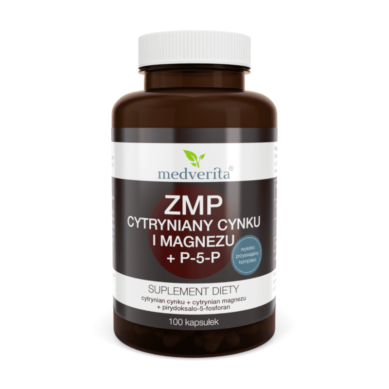 Dobry Sen Kompleks MEDVERITA ZMP Cytryniany Zn Mg P5P 100kaps