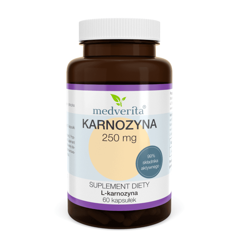 Antyoksydanty Karnozyna MEDVERITA Karnozyna 250mg 60kaps
