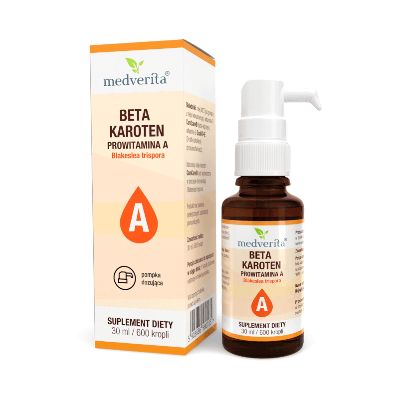 Witaminy A MEDVERITA Beta-karoten CaroCare 30ml/600kropli