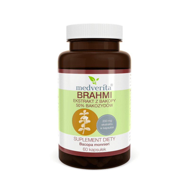 Adaptogeny Bakopa Drobnolistna MEDVERITA Brahmi 400mg 60kaps