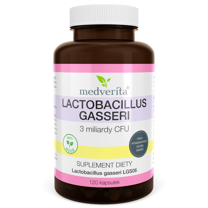 Trawienie Probiotyki MEDVERITA Lactobacillus Gasseri 3 miliardy CFU 120kaps