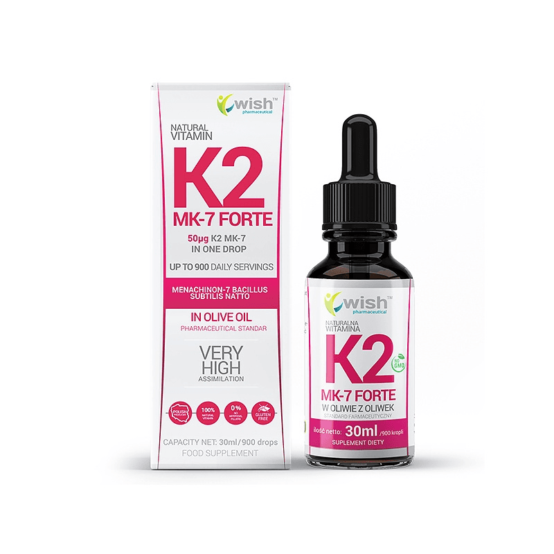Witamina K Wish Witamina K2 MK-7 Forte 30ml