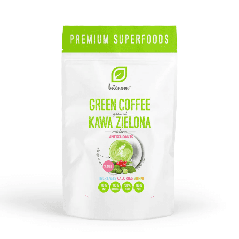 Zdrowa Żywność Zielona Kawa Intenson Kawa Zielona Mielona 250g