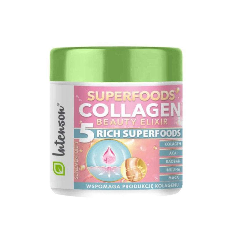 Wsparcie Włosów, Skóry, Paznokci Kompleks Intenson Collagen Beauty Elixir 165g