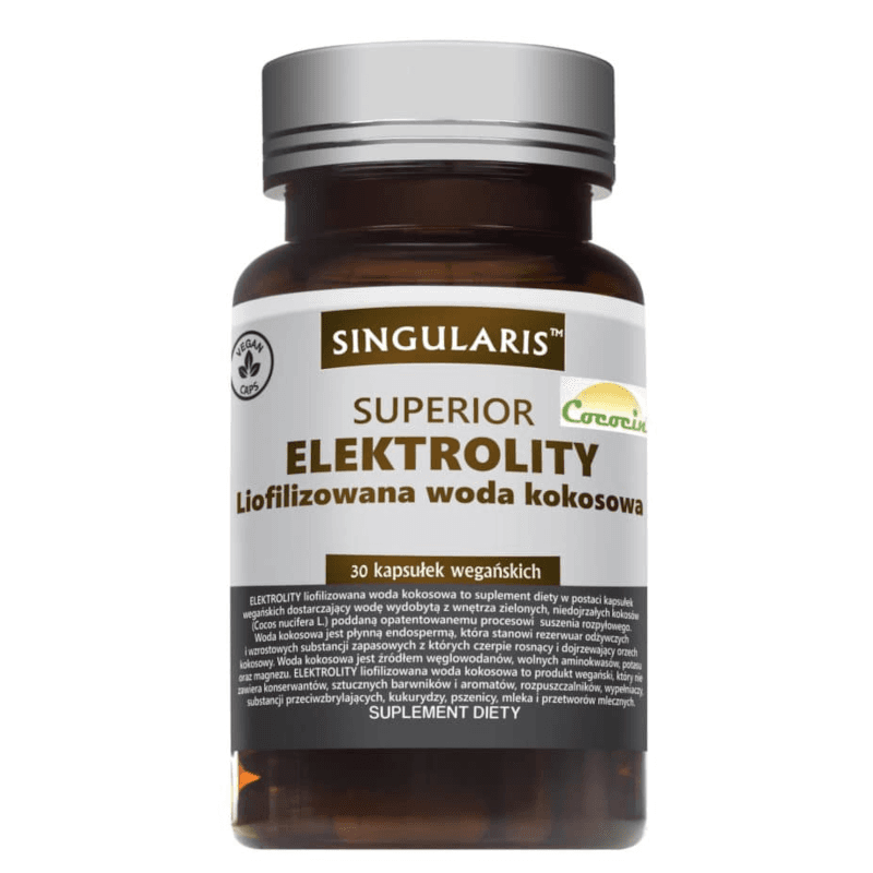 Elektrolity Singularis Elektrolity Liofilizowana Woda Kokosowa 30kaps
