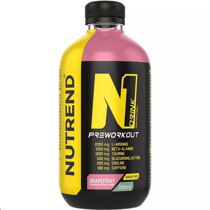 Suplement Przedtreningowy Wieloskładnikowy NUTREND N1 Drink PreWorkout 330ml