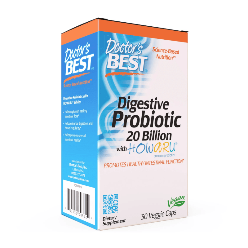 Trawienie Probiotyki Doctor's Best Digestive Probiotic 20bill CFU 30kaps