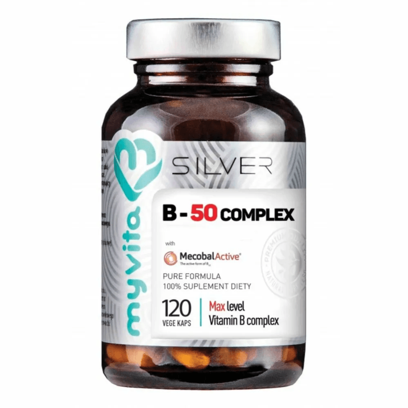 Witaminy Witamina B MyVita Silver Pure 100% Witamina B-50 Complex 120kaps
