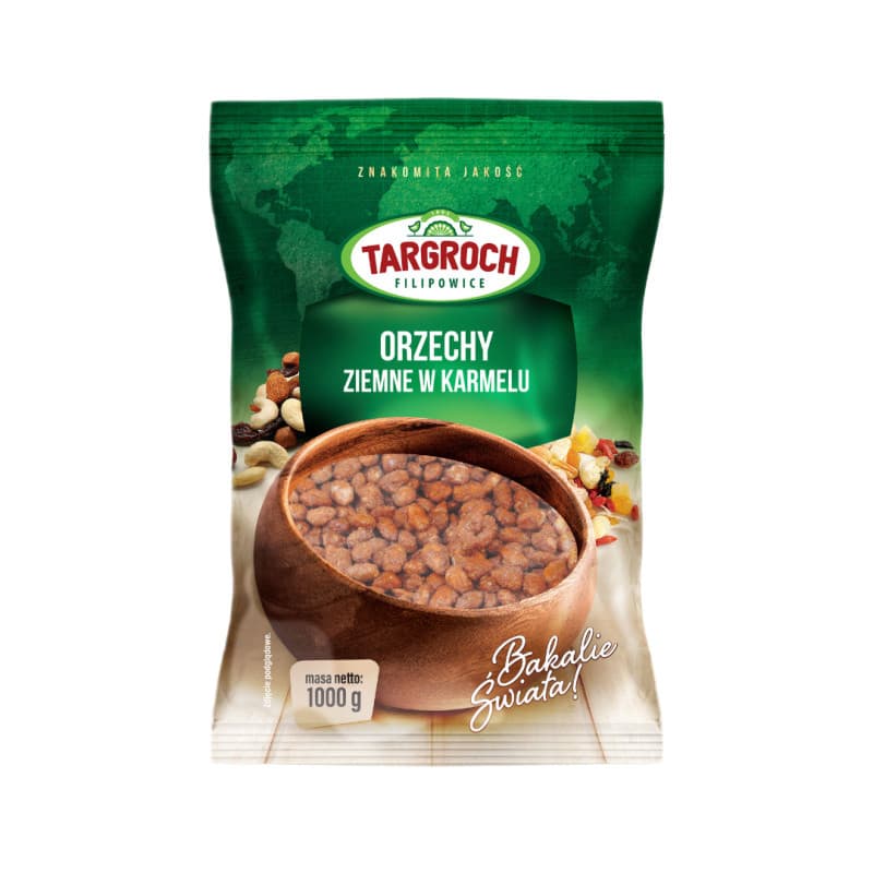 Zdrowa Żywność Orzechy Targroch Orzechy ziemne w karmelu 1kg