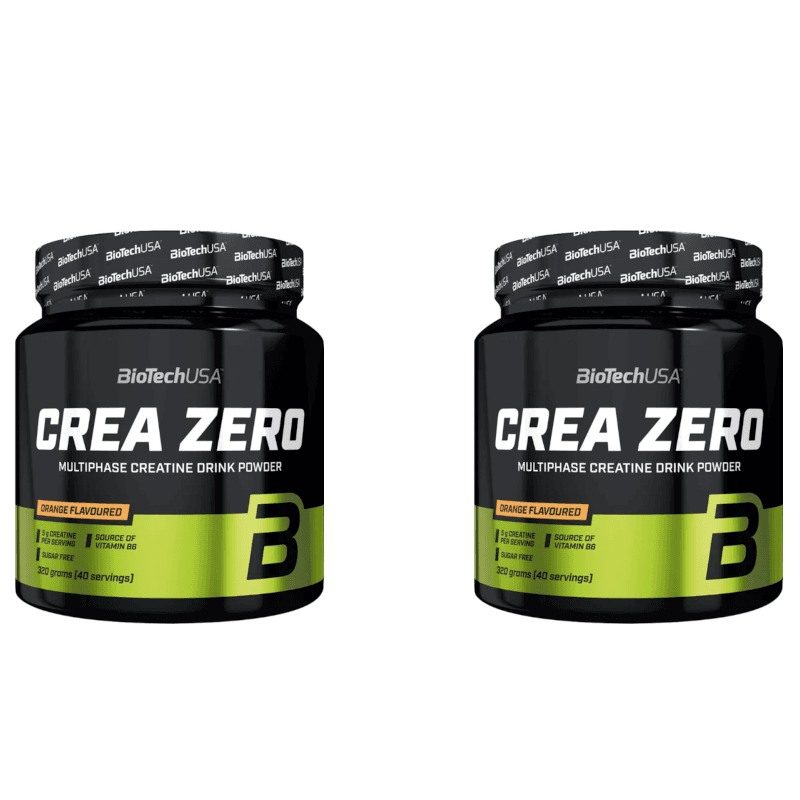 Wielopak 2x BioTechUSA Crea Zero pomarańcza 320g