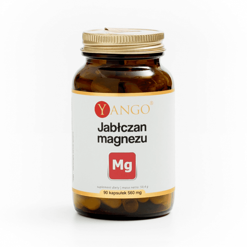 Minerały Magnez Yango Jabłczan Magnezu 90kaps