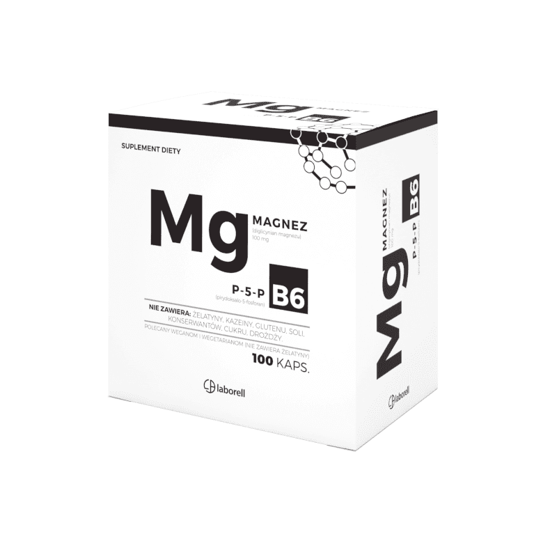 Witaminy i Minerały Laborell Magnez + B6 100kaps