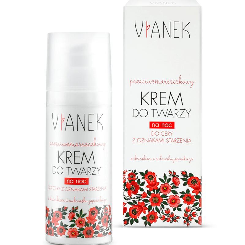Kosmetyki Naturalne Vianek Przeciwzmarszczkowy krem do twarzy na noc 50ml