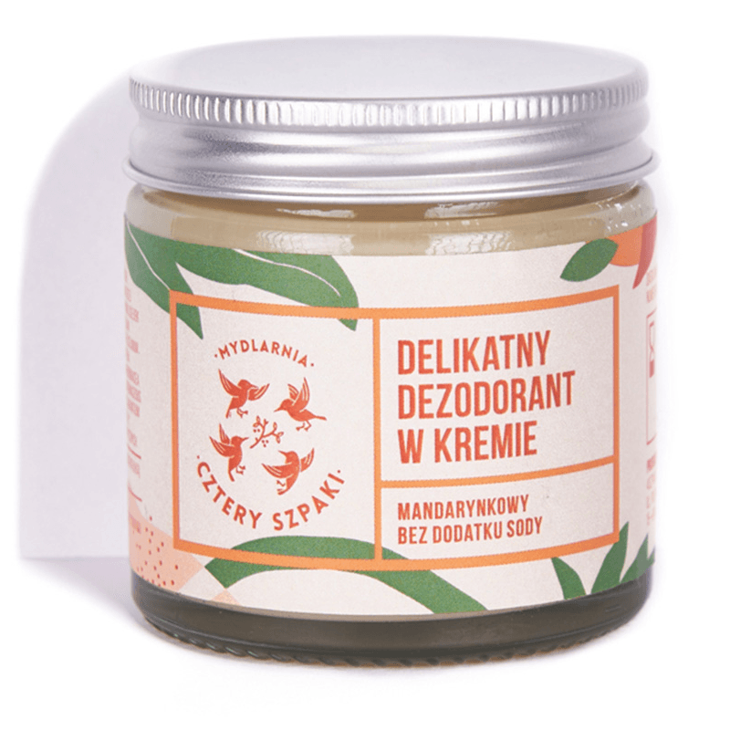 Kosmetyki Naturalne 4 Szpaki Delikatny dezodorant w kremie manadarynka 60ml