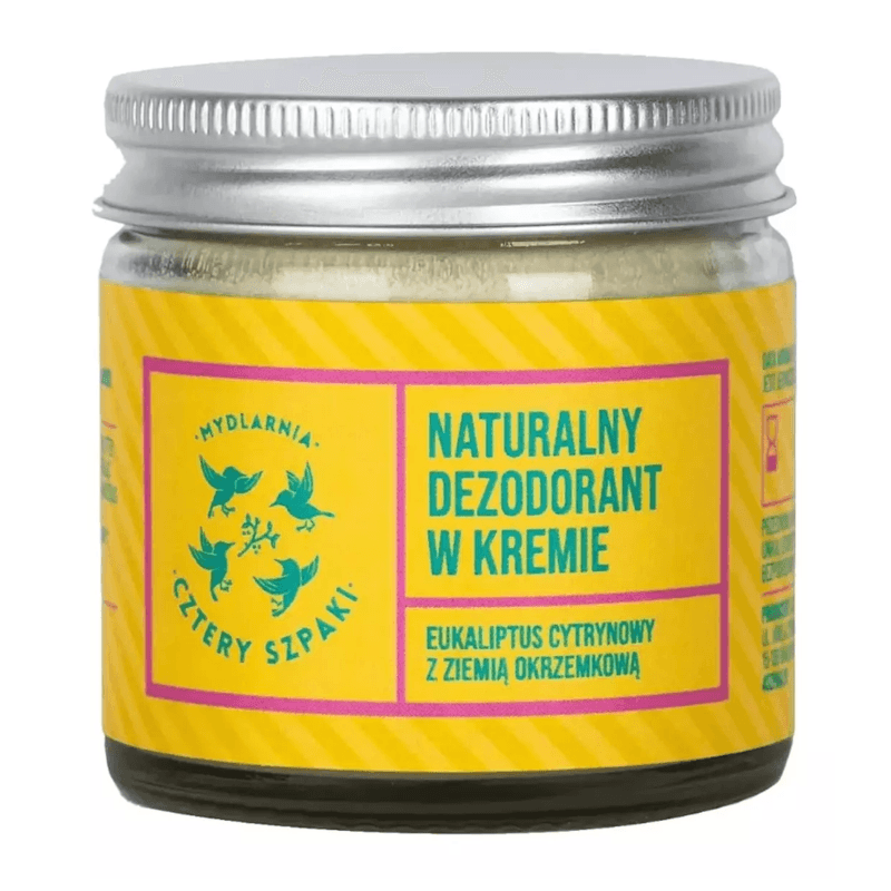 Kosmetyki Naturalne 4 Szpaki Dezodorant w kremie eukaliptus cytrynowy 60ml
