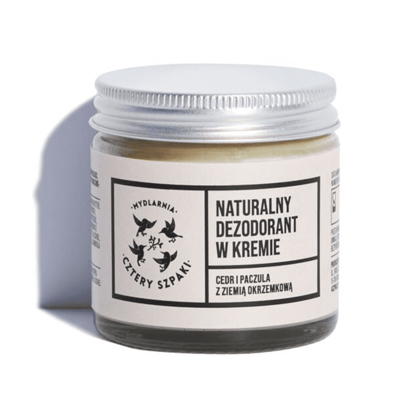 Kosmetyki Naturalne 4 Szpaki Dezodorant w kremie Cedr Paczula 60ml