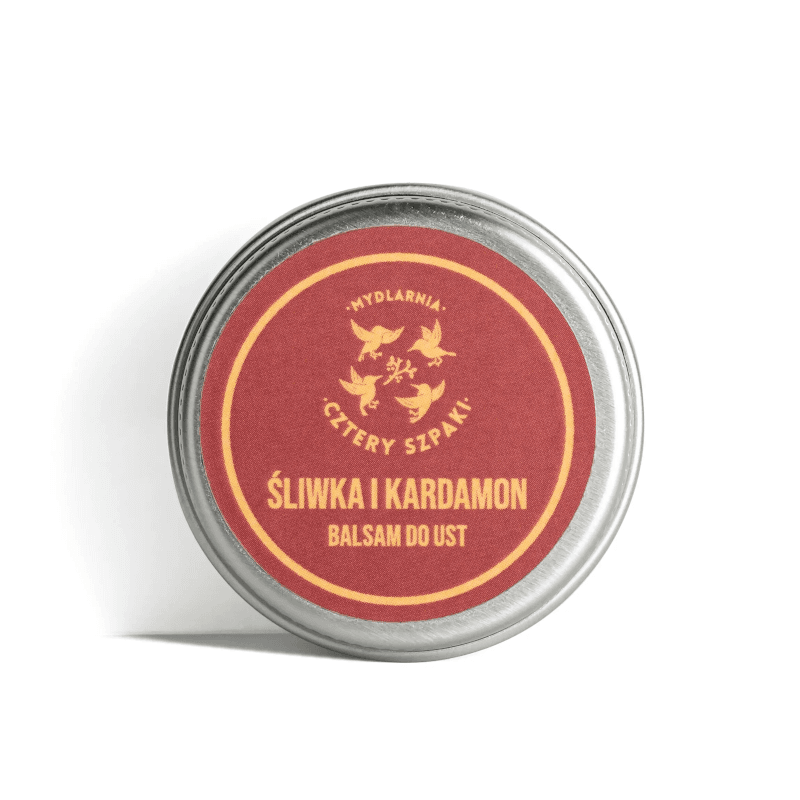 Kosmetyki Naturalne 4 Szpaki Balsam do ust śliwka i kardamon 15ml