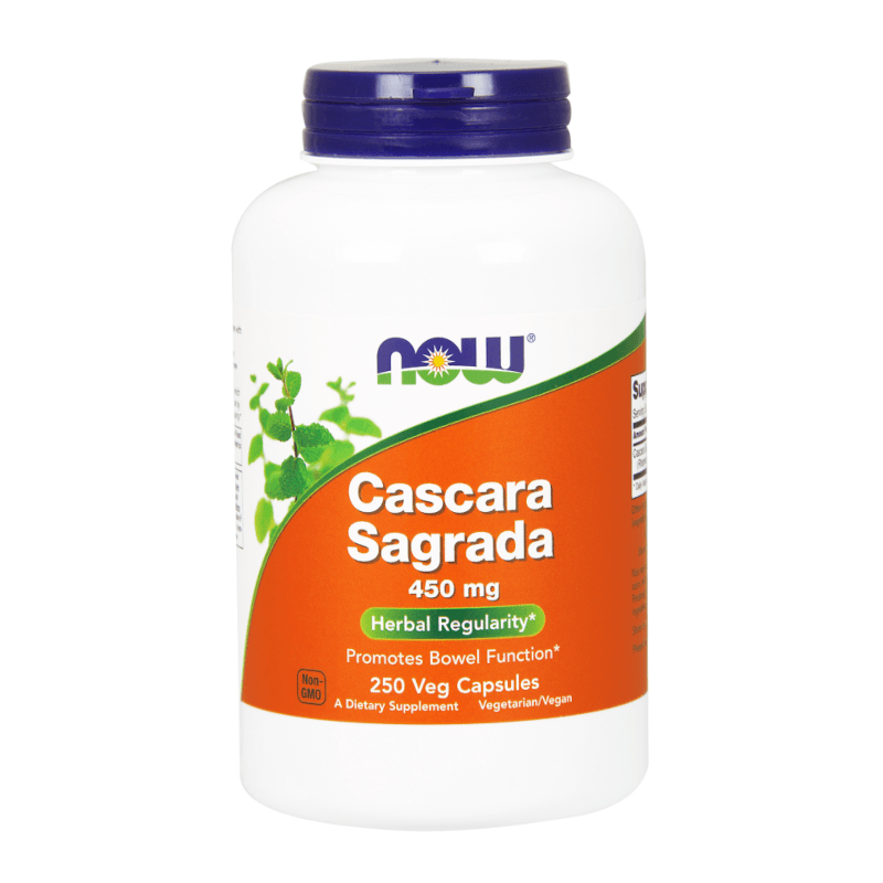 Prawidłowe Trawienie Now Foods Cascara Sagrada 450mg 250vcaps