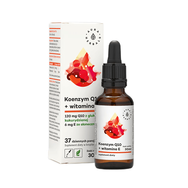Zdrowe Serce Aura Herbals Koenzym Q10 + wit E 30ml
