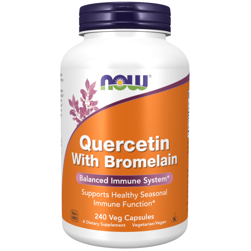 Wsparcie Odporności Now Foods Quercetin with Bromelain 240vaps