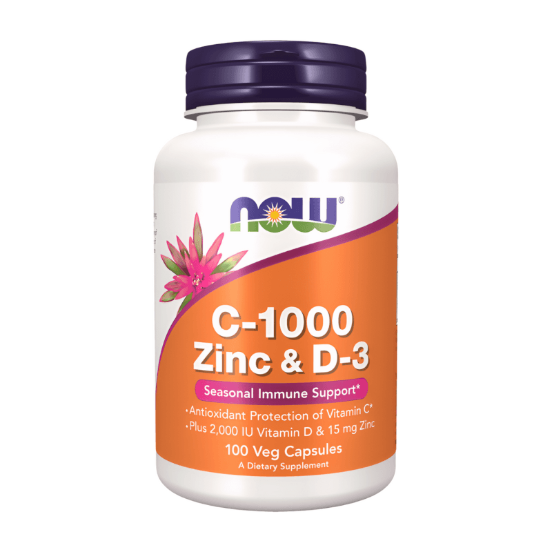 Witaminy Now Foods C-1000 Zinc D3 100kaps