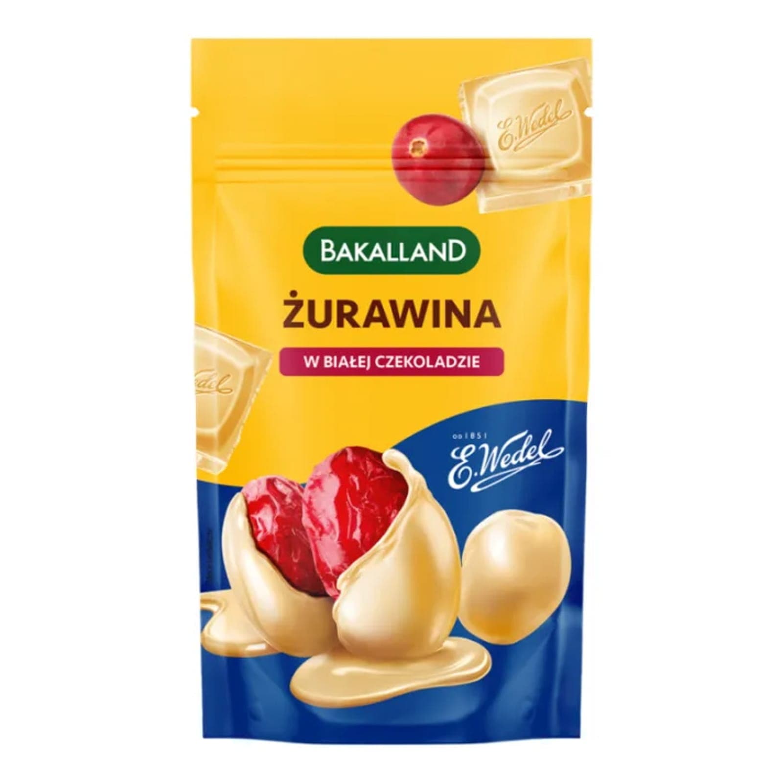 Zdrowa Żywność Bakalland Żurawina w Białej Czekoladzie 74g