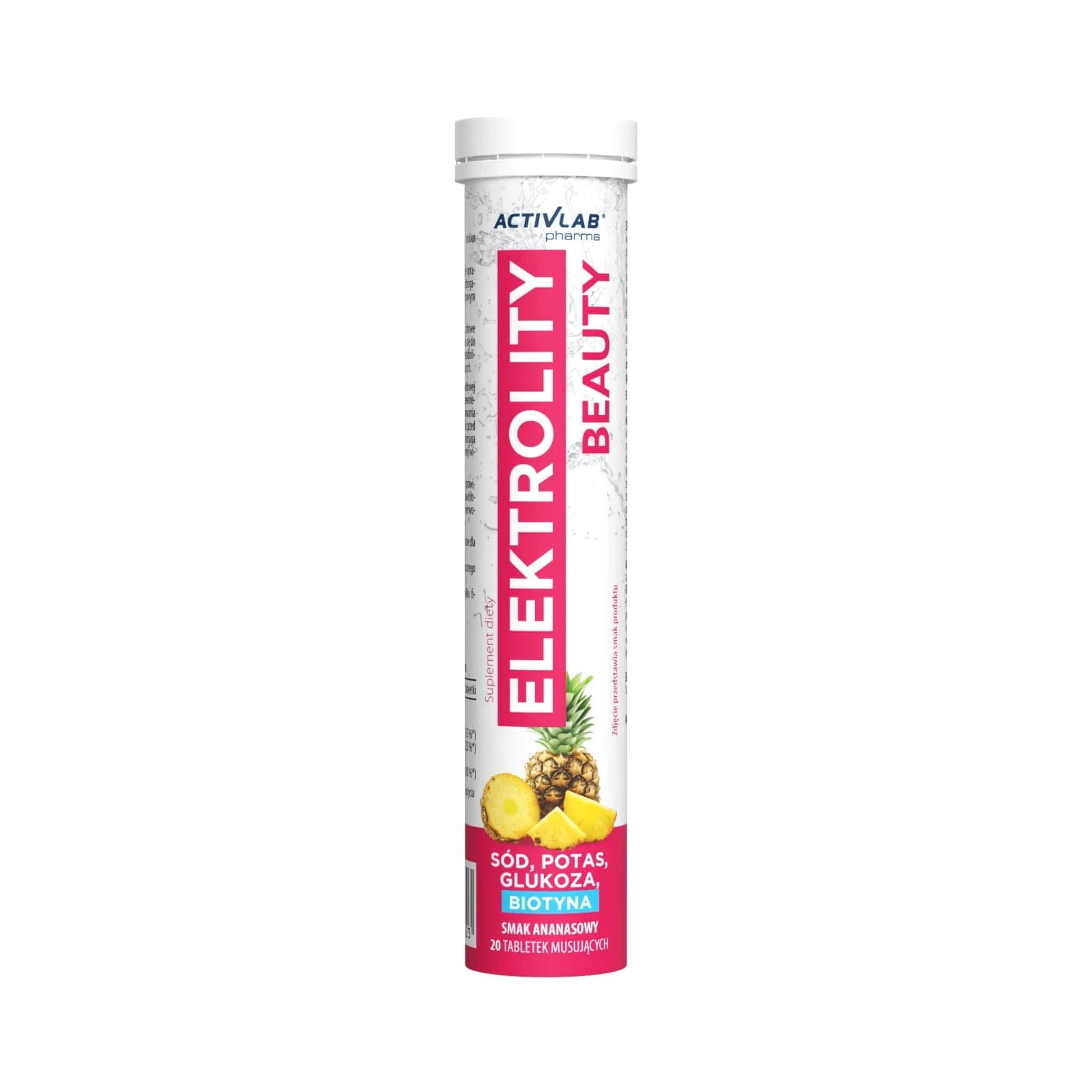 Wsparcie Włosów, Skóry, Paznokci Activlab Elektrolity Beauty 20tab Ananas