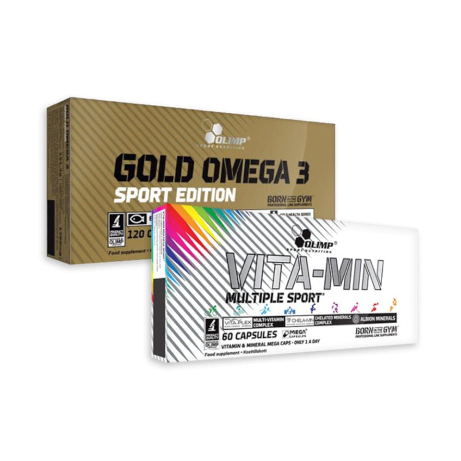 Zestaw Witaminy i Minerały + Omega Olimp Vita-Min Multiple 60kaps + Olimp Gold Omega 3 120kaps