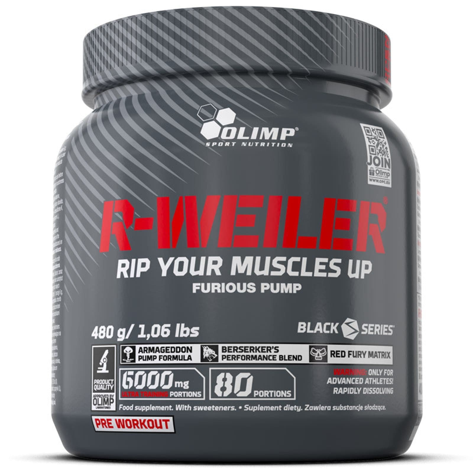 Suplement Przedtreningowy Wieloskładnikowy Olimp R-Weiler 480g