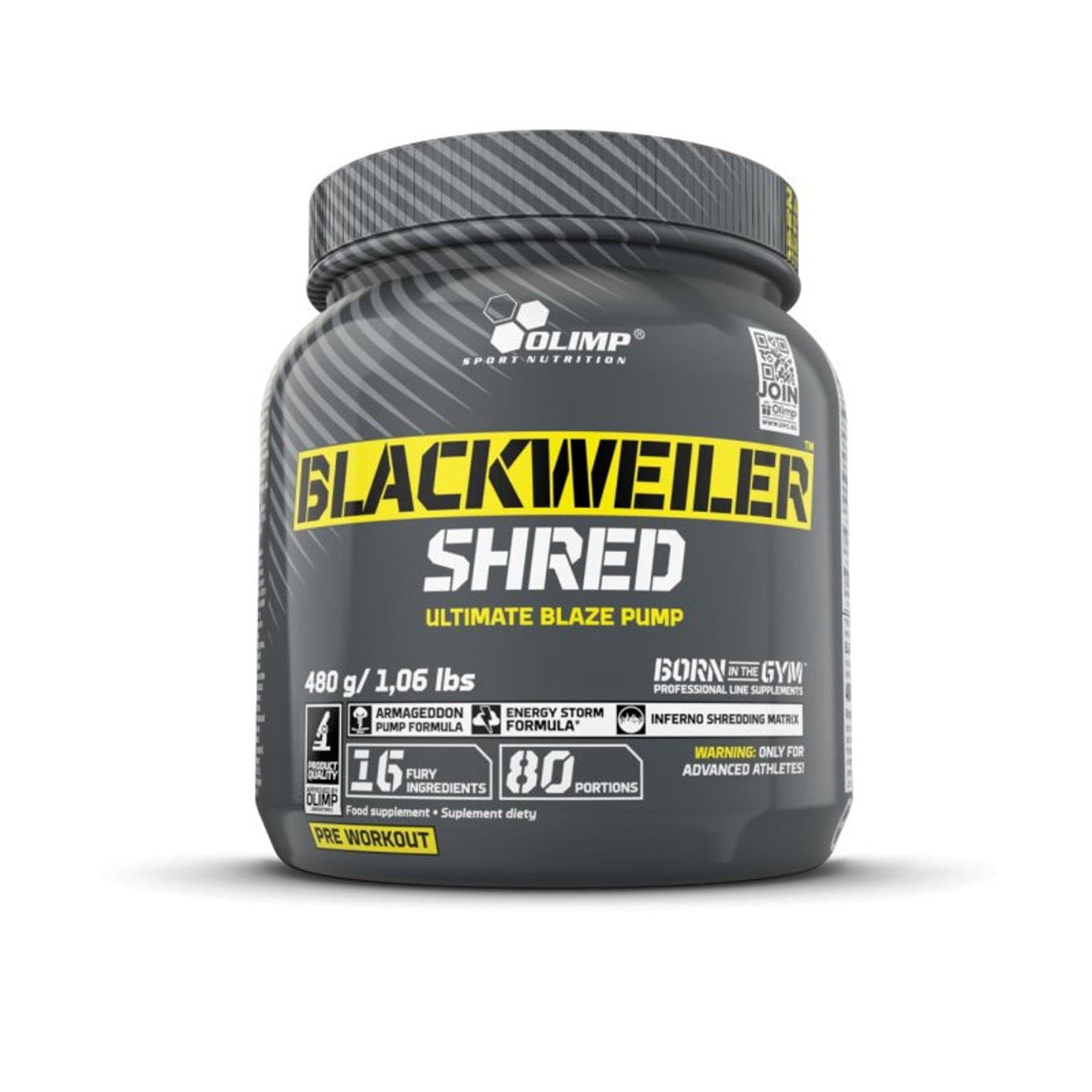Suplement Przedtreningowy Wieloskładnikowy Olimp Blackweiler Shred 480g