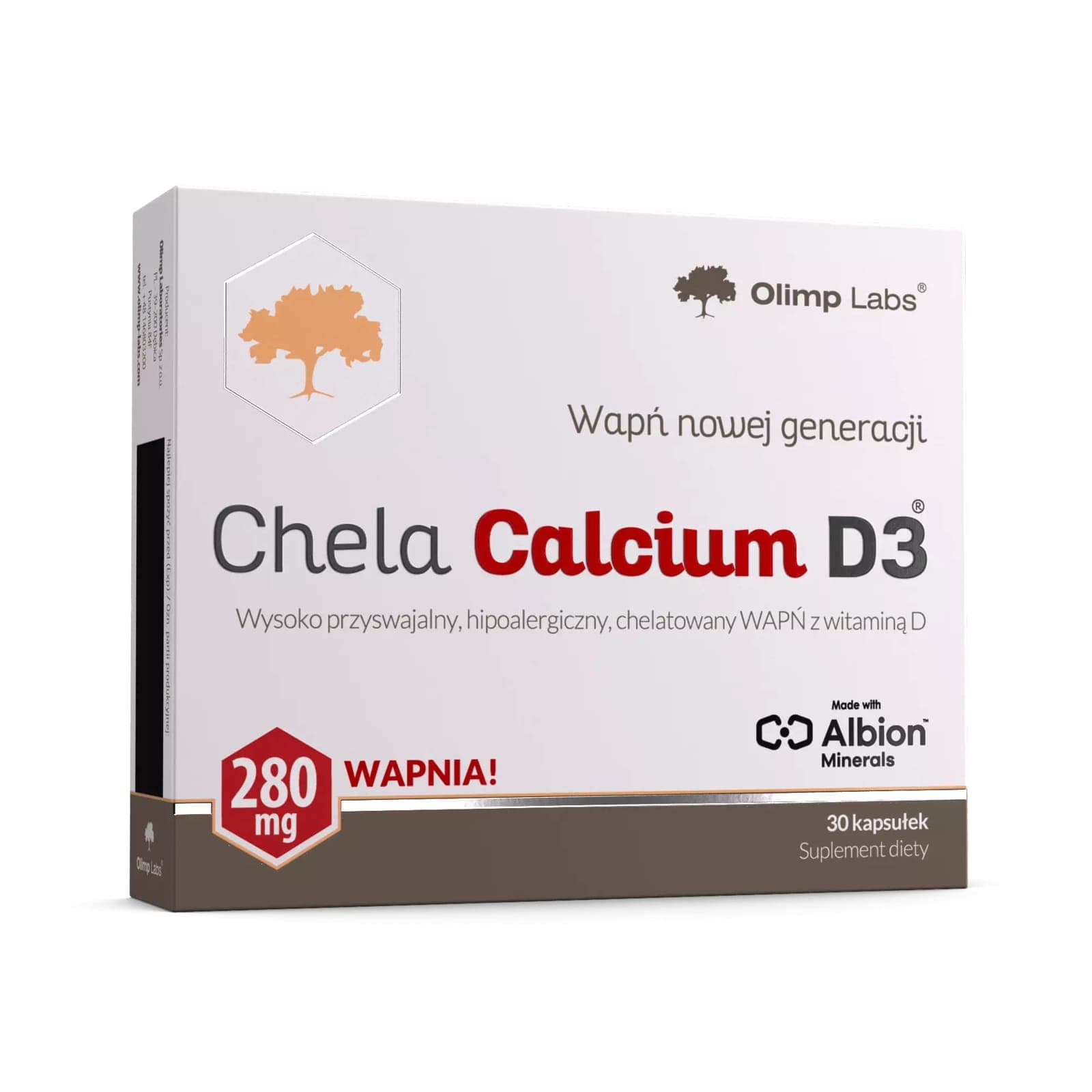 Witaminy i Minerały Wapń + D Olimp Chela Calcium D3 30kaps