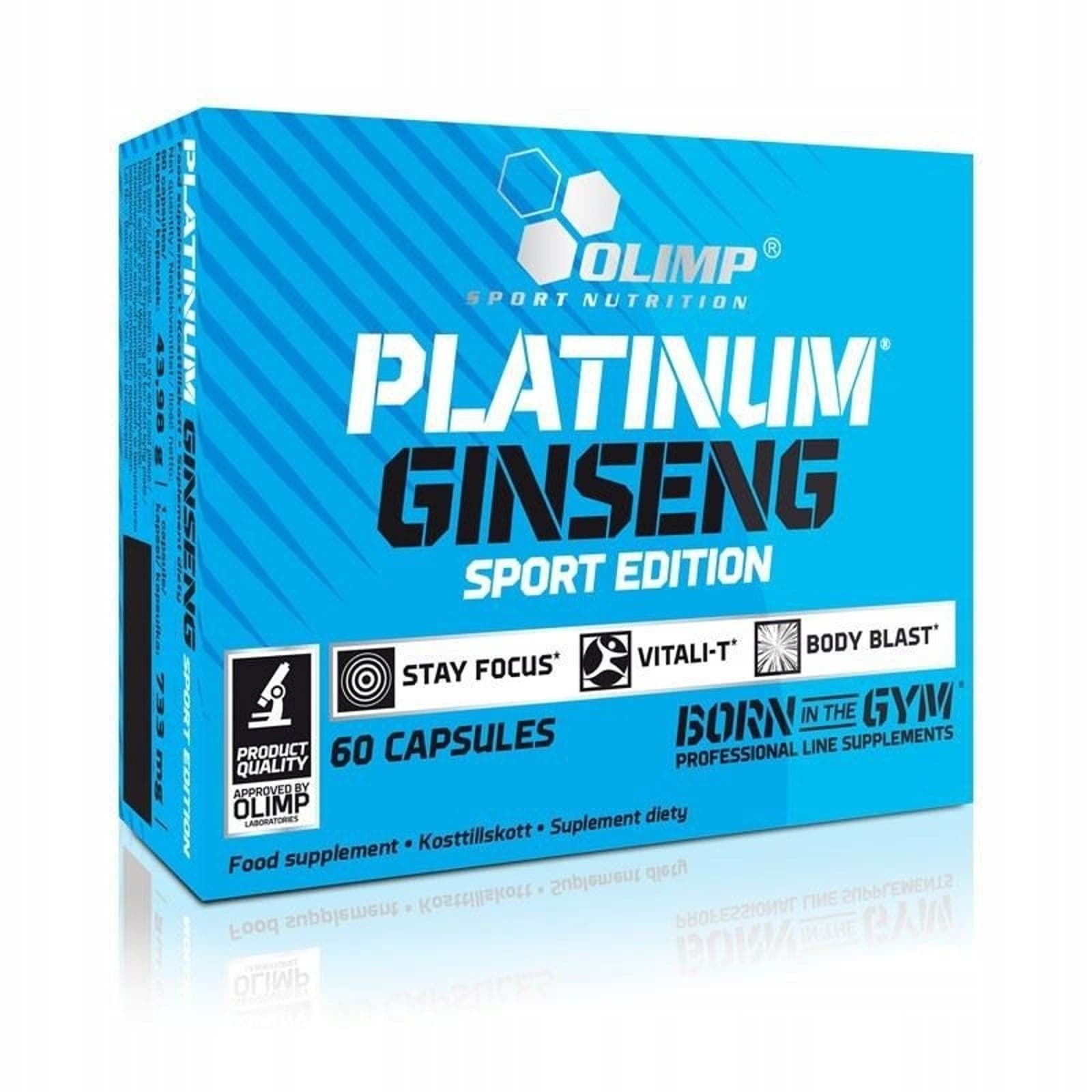 Wsparcie Mózgu i Odporności Kompleks Olimp Platinum Ginseng Sport Edition 60kaps