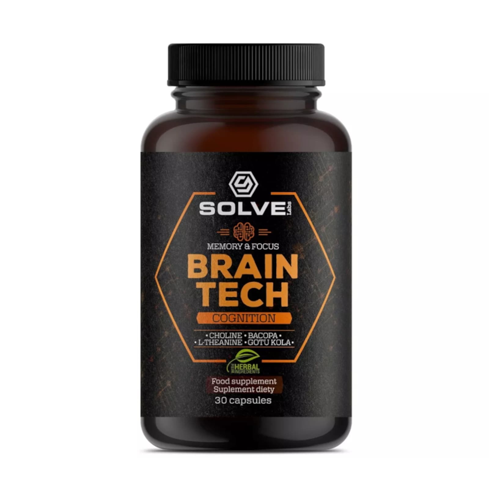 Pamięć i Koncentracja Adaptogeny Solve Labs Brain Tech - Memory & Focus 60kaps