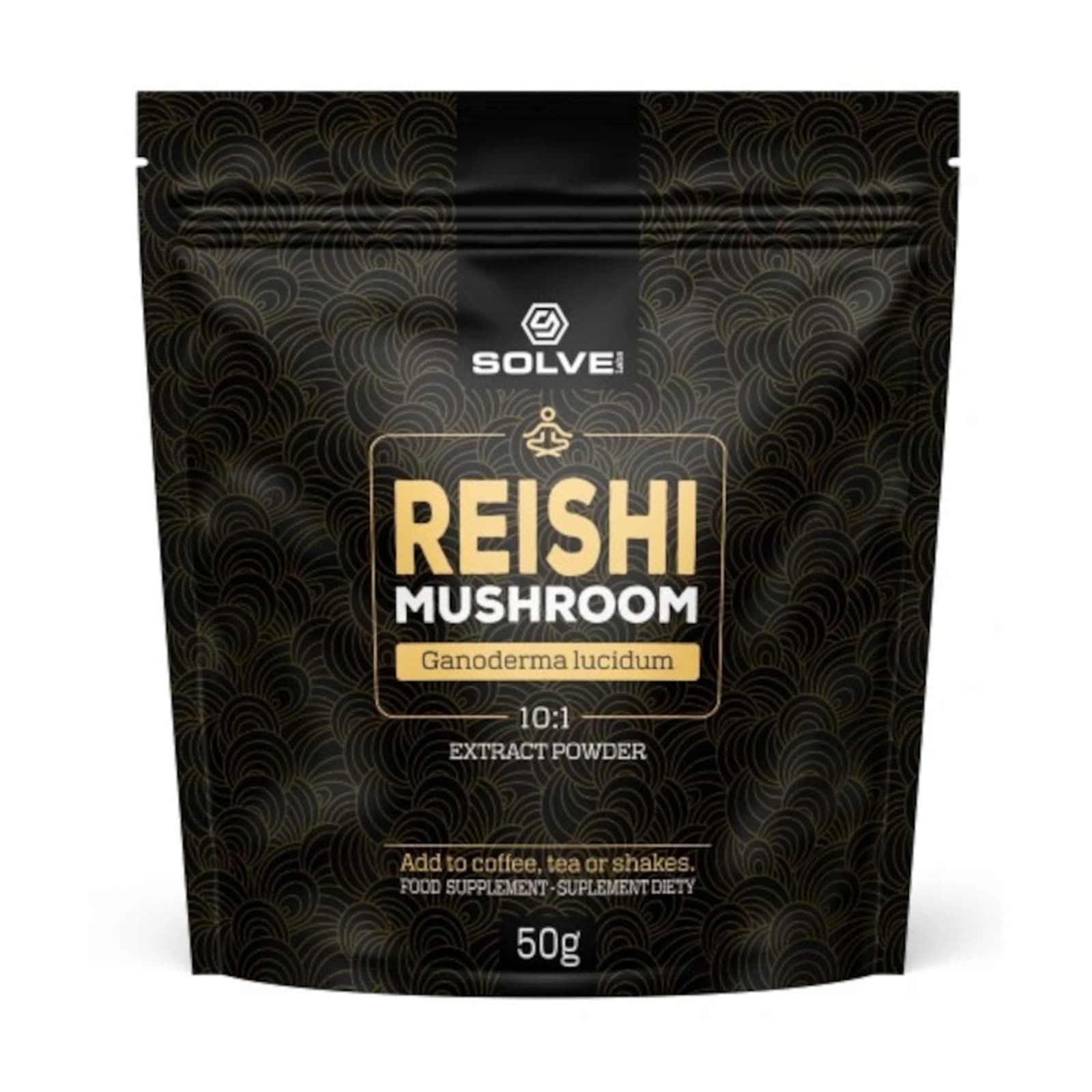 Wsparcie Odporności Grzyby Solve Labs Reishi 10:1 Mushroom Powder 50g