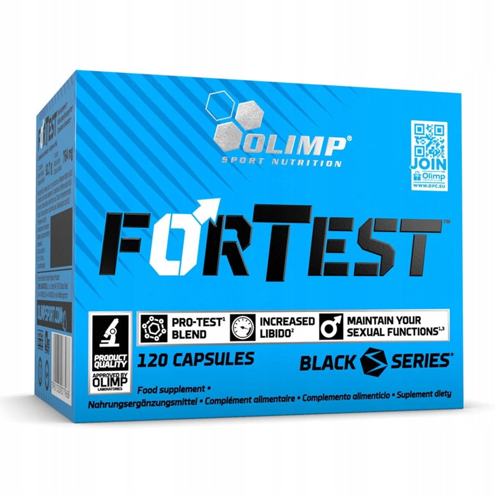 Booster Testosteronu Kompleks Olimp ForTest 120kaps