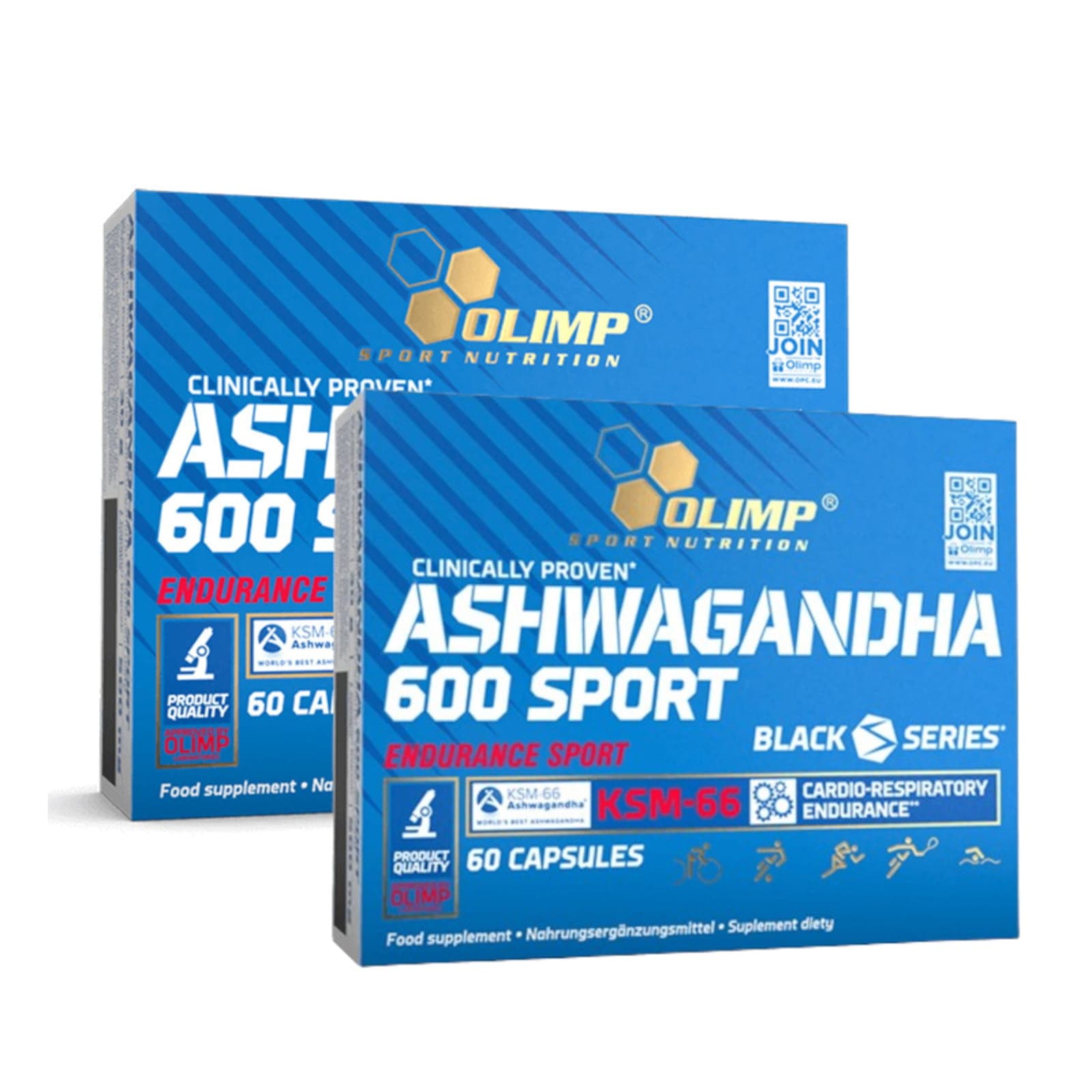 Wielopak 2x Olimp Ashwagandha 200mg 600 Sport 60kaps
