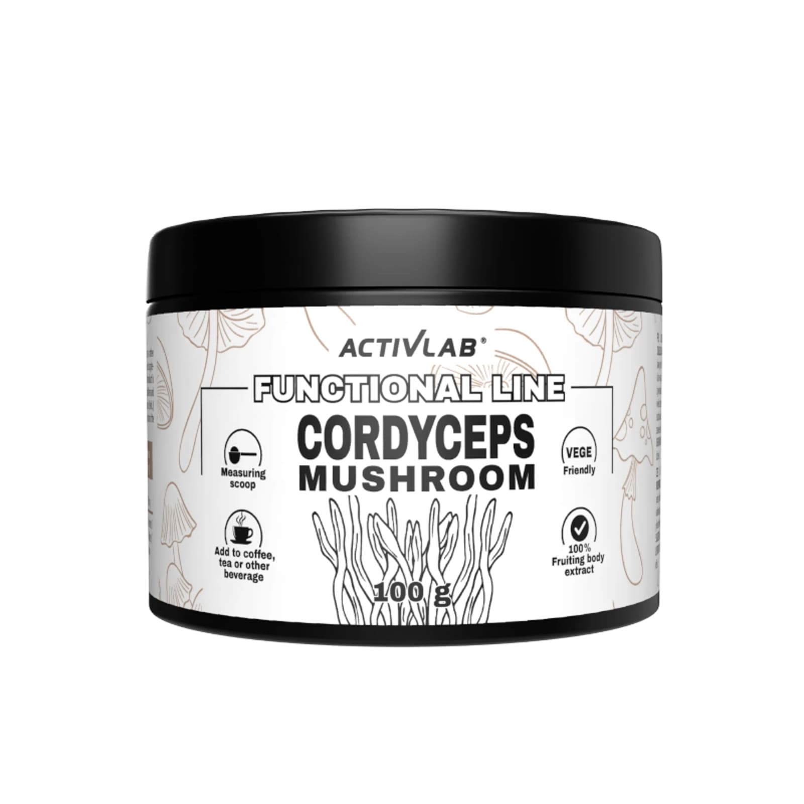 Adaptogeny Activlab Cordyceps Mushroom 100g