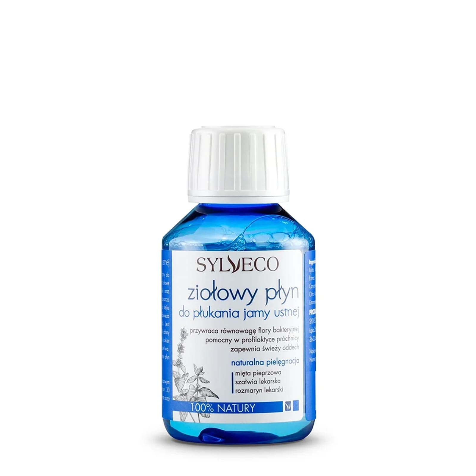 Kosmetyki Naturalne SYLVECO Ziołowy płyn do płukania jamy ustnej- mini 100ml